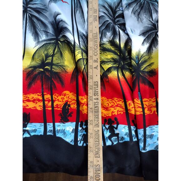 Rima Hawaiian Shirt Men's Large Tropical Vintage Short Sleeve Surf Palm Trees - Picture 7 of 9